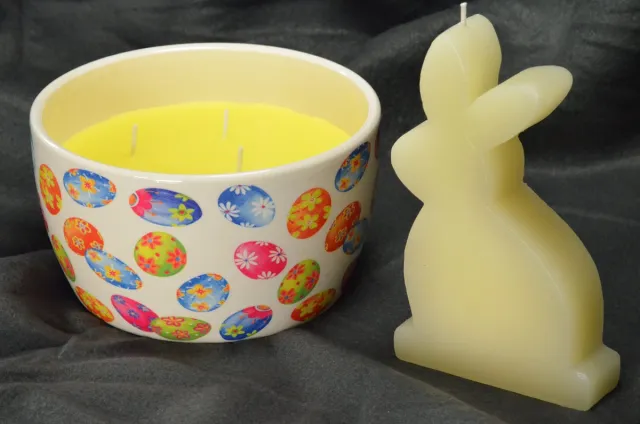 MilaNNE Candles by MilaNNE - Set PAAS KAARSEN (2 stuks) de kaarsen-topper voor de Paasdagen 2022 geel