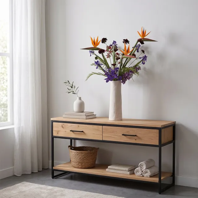 maxifleur Kunstplanten Kunstboeket Noa Napels 110cm Meerkleurig