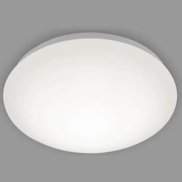 Briloner LED Plafonniére - plafondlamp - met warm wit licht 3.000K - 1.200Lm - 12W - wit - Ø28 cm