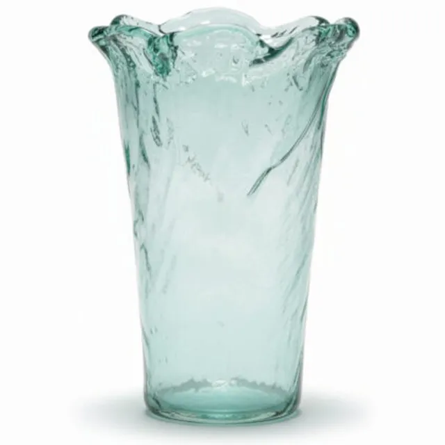 TLF interieurs Vaas Maris – handgeblazen glazen vaas in groen - 35cm
