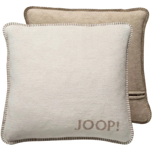 Joop! Kussen MDF Doubleface Een maat, 50x50 Set van 1 Natuur