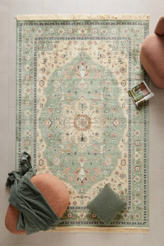 NOUS Living Gwen vloerkleed groen, foto 2