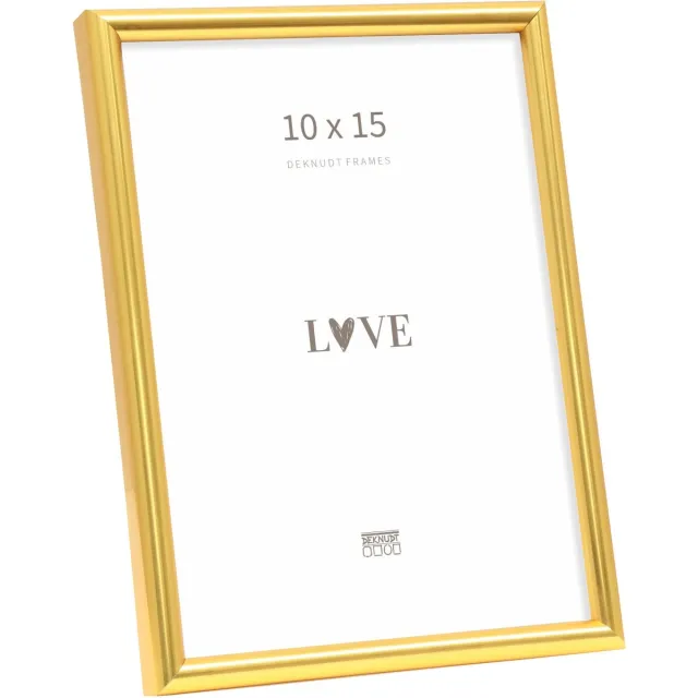 Deknudt Frames fotolijst S011A4 - smal goud in kunststof - 10x15 cm