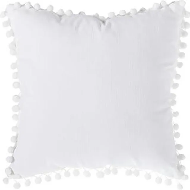 Atmosphera Créateur d'intérieur® KUSSEN |SIERKUSSEN | LINNEN | POMPON | 40X40 CM |CREAM WOONKUSSEN