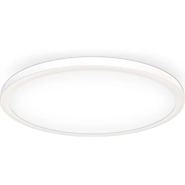 B.K.Licht LED Paneel - plafondlamp - dimbaar - indirect licht - led plafonniére - Ø42cm - 4.000K - 3.000Lm - 22W Wit (rond)
