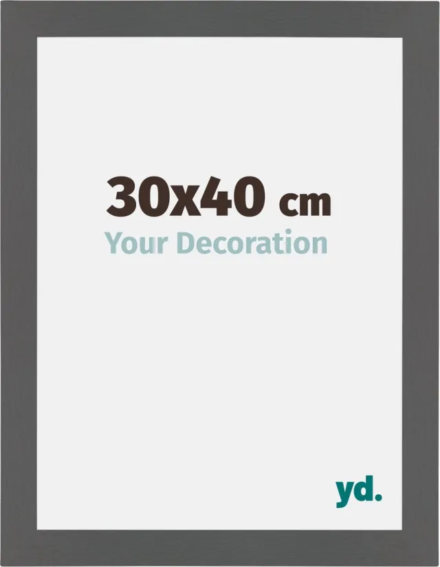 yd. Your Decoration - Fotolijst 30x40 cm - MDF - Antraciet - Mura