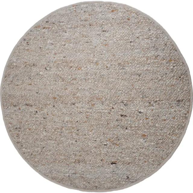 Veer Carpets Vloerkleed Stone Licht Beige 462 - Rond ø160 cm