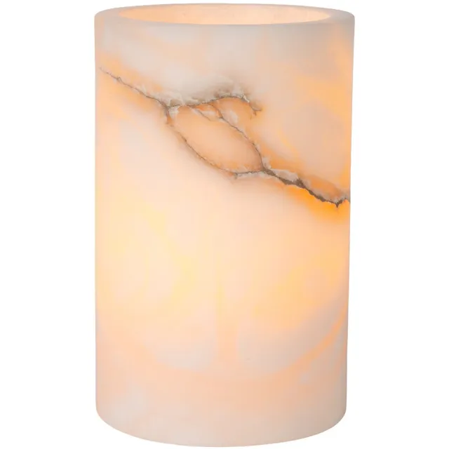 Atmooz Indy Kaarsenhouder L - Theelichthouder - Natuurlijk Design - Windlicht voor Stompenkaarsen - Sfeervolle Woonaccessoire - Beige/Naturel