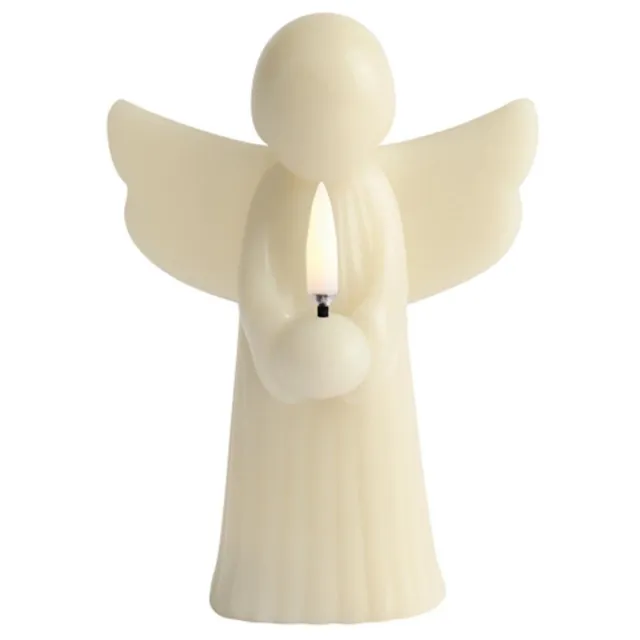Uyuni Piffany Copenhagen Lighting Uyuni ANGEL LED-kaars, crèmekleurig, was, hoogte 16 cm - Uyuni Lighting - op battarijen creme