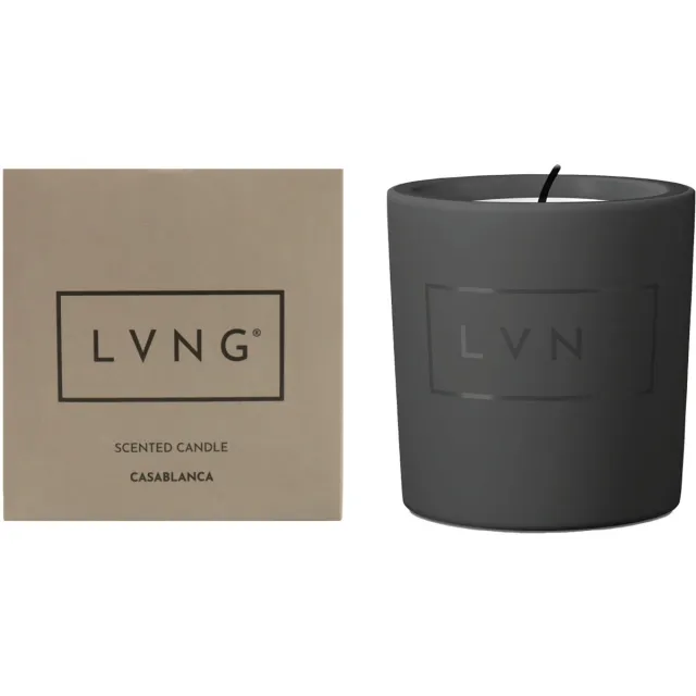 LVNG Scented Candle Casablanca Zwart