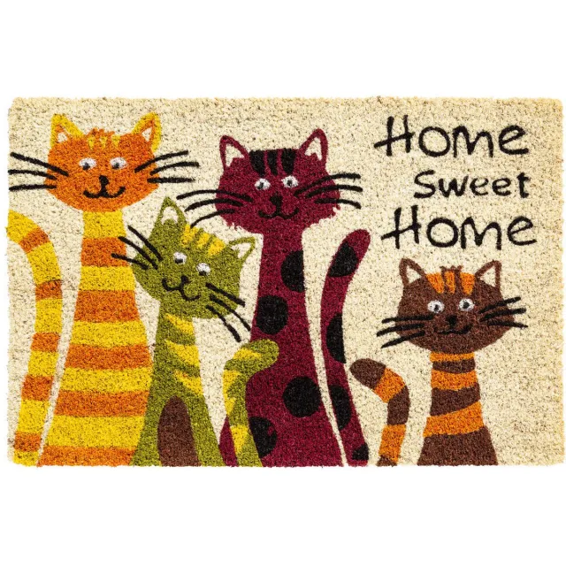 Hamat Ruco Print Home Cats 40x60 789 Bruin / Geel / Groen / Naturel / Oranje / Rood / Zwart