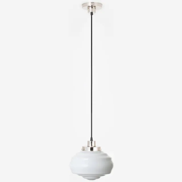 Coloured by Art Hanglamp aan snoer Alphonse 20's Nikkel - Art Deco Trade