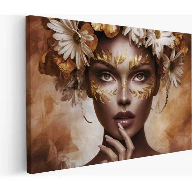 Saammp Muurcirkel Hout - Leeuw in de Jungle - Natuur - Dieren - Ø 90 - Wandcirkel - Wanddecoratie Cirkel - Muurdecoratie Woonkamer - Slaapkamer decoratie - Rond Schilderij