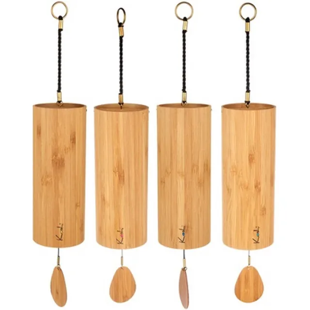 Koshi Set van 4 Orginele Koshi Chimes prachtige set met zachte rustgevende geluiden Bamboo - Multi