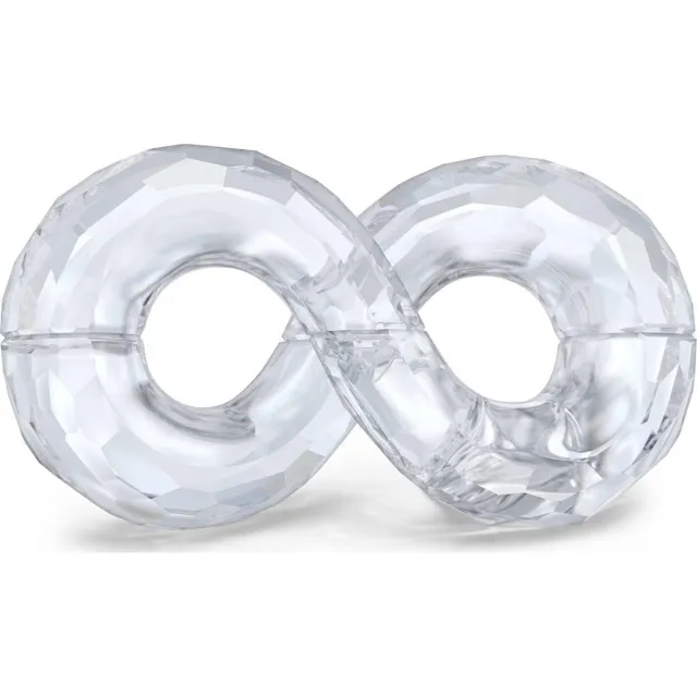 Swarovski beeldje Symbolica Infinity 5692960 | decoratie oneindigheidssymbool kristal in transparant | elegant tijdloos design voor cadeau en collectie