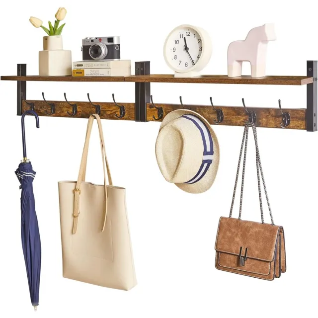 DailySupplies® Wandkapstok met Hoedenplank - Kapstok - Wandplank Geel