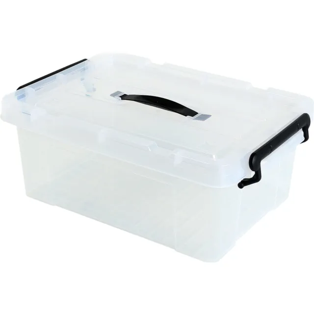 Alpac Opbergbox - Opbergbox met deksel - Opbergdoos - 14 Liter - 440 x 300 x 165 mm - Transparant