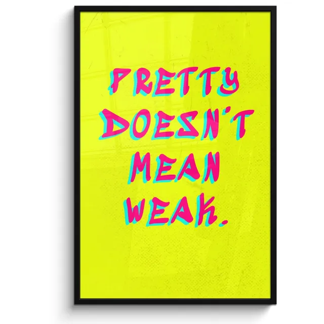 FrameYourWall Poster in lijst - Fotolijst 80x120 cm - Posters - Quote - Minimalistisch - Kleurrijk - Posterlijst zwart - Decoratie - Wanddecoratie woonkamer - Muurdecoratie slaapkamer