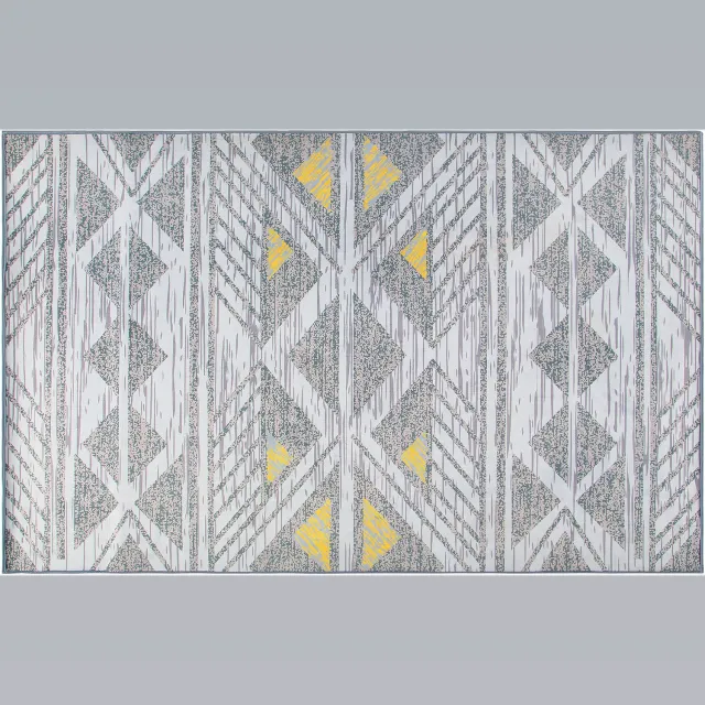 Beliani KARGI - Laagpolig vloerkleed - Lichtgrijs - 160 x 230 cm - Polyester