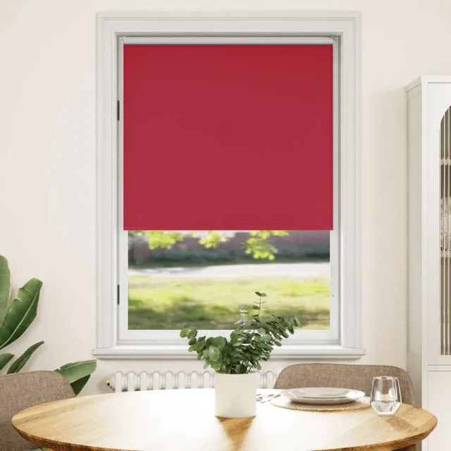 vidaXL Rolgordijn verduisterend 104,4 x 175 cm stofbreedte 100 cm rood