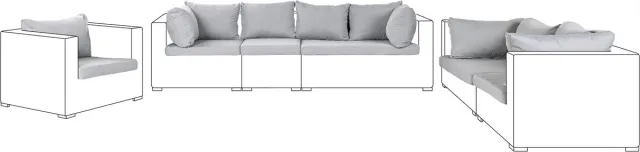 Beliani MAESTRO - Kussenhoezen - Grijs - Polyester