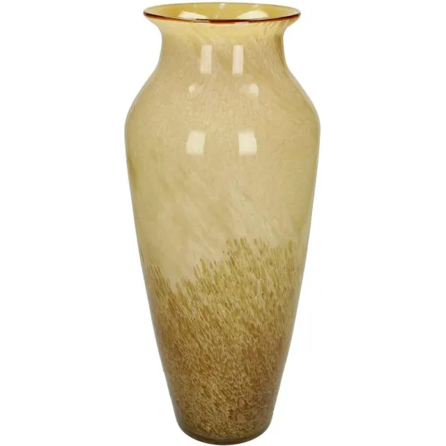 SVJ Home Decorations Vasa Vaas - H36,5 x Ø15,5 cm - Glas - Geel