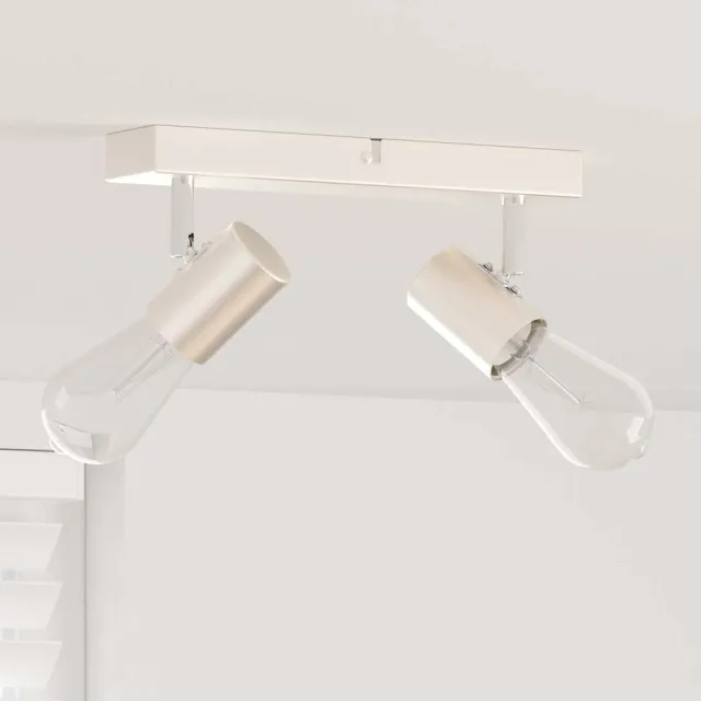 vidaXL Plafondspot met schijnwerpers Nikkel 26 x 6,5 x 11,5 cm Metaal
