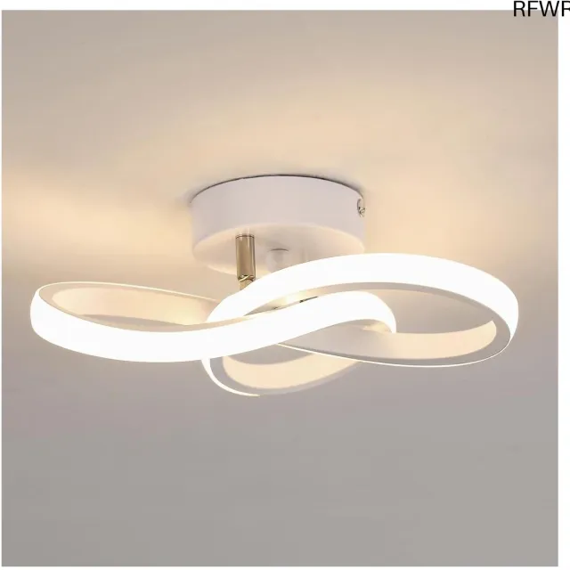 RFWR Moderne LED Plafondlamp 22W 2475LM Natuurlijk Wit Licht voor Hal Keuken Slaapkamer Badkamer Wit, natuurlijk wit