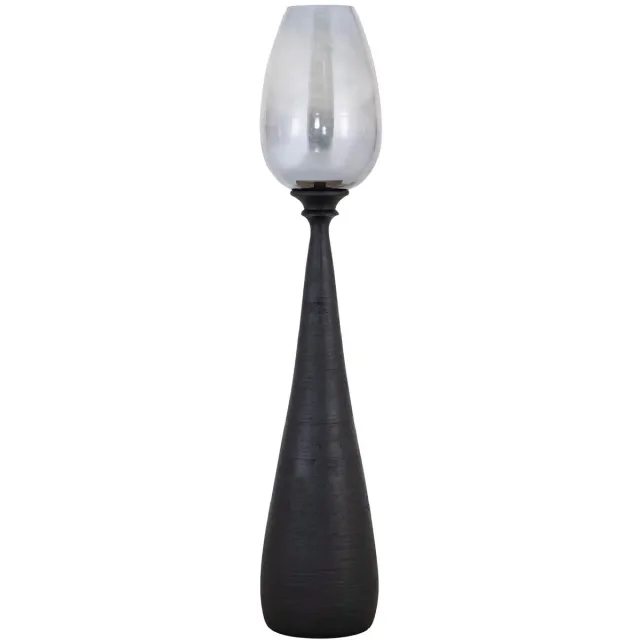 PTMD Windlicht Midi - Zwart - 25x25x130cm