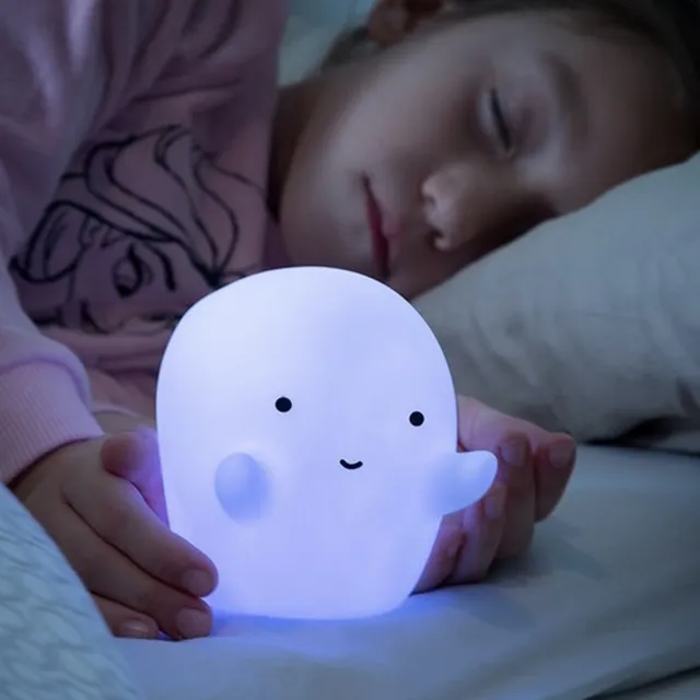 Babycure Casper het spookje nachtlampje | LED Nacht lamp | Batterijen inbegrepen | Uniek kraam cadeau! leuk om kado te geven! Wit