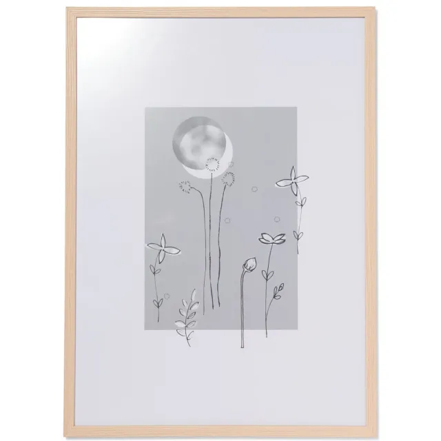 HEMA Fotolijst 50x70cm naturel hout (hout)