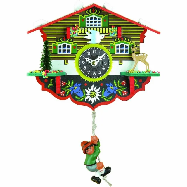 Trenkle 55_SQ_Bergbeklimmer - Wandklok - kwarts - Miniatur-Uhr