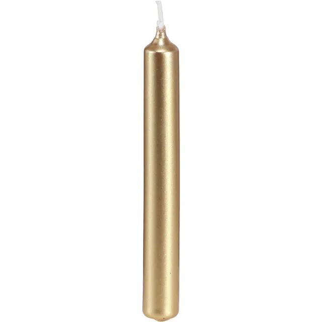Wenzel Kerzen Boomkaarsen kerstboomkaarsen goud 13x105mm 20 st