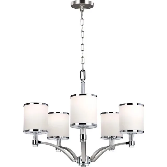 Steady Lighting Landelijke Kroonluchter - Steady Lighting - Metaal - Landelijk - E27 - L: 64.2cm - Voor Binnen - Woonkamer - Eetkamer - Zilver