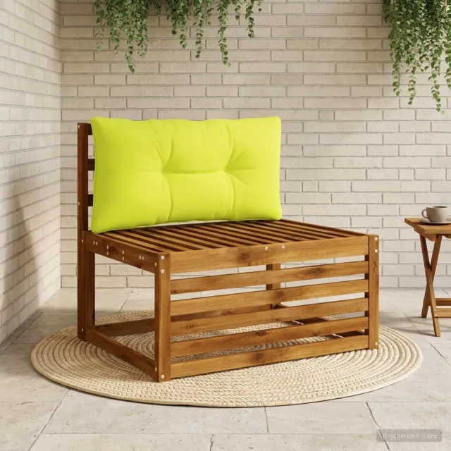 vidaXL Rugkussen PUTTEN 100% Polyester Helder groen 70 x 40 x 10 cm