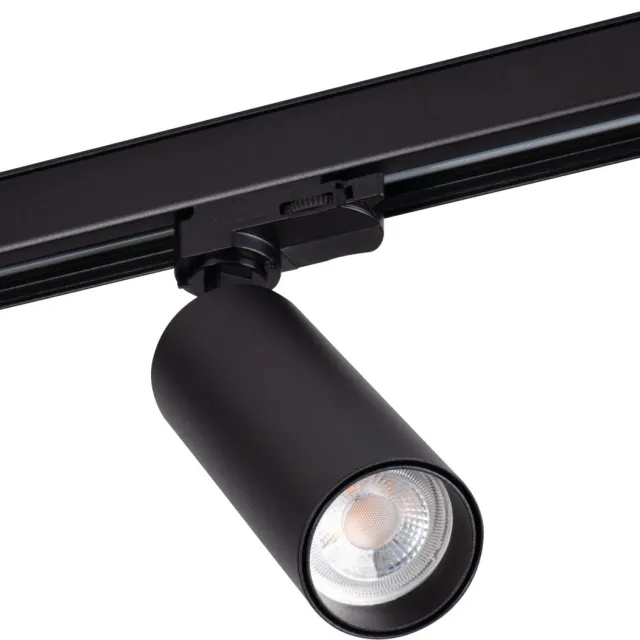 Kanlux S.A. LED GU10 railspot zwart - 3-Fase universeel - Enkelvoudig voor 1 LED GU10 spot
