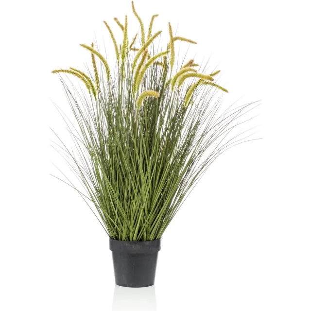 Emerald Kunstplant Kattenstaart Gras 100cm - Kunstplant voor binnen groen