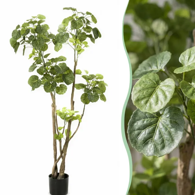 Green Boutiq Kunstplant - Polyscias - Aralia - 135 cm Groen