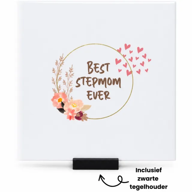 Hacebo Collega cadeau tegeltje met tegelhouder - Cadeau - tegeltjes met tekst - Collega kado - Collega cadeau - Collega afscheid - Collega cadeautjes - Collega cadeau - Collega cadeautjes verjaardag - liefste Collega - spreuktegels - 15x15 CM Wit