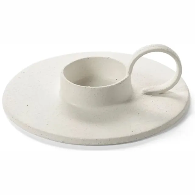 Serax Alex Gabriels Mira kandelaar L D21cm H6.6cm beige wit