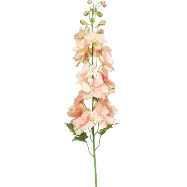 Natuurlijk Bloemen Kunstbloemen - Zijde Bloemen - Nep bloemen Luxe Bloemen - Delphinium 95 cm - Natuurlijk Bloemen Zalm