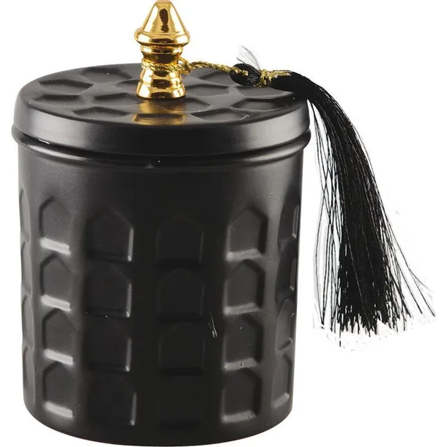 Aulica Vanille Geurkaars in Mat Zwart Doosje – 8 x 12 cm – Luxe en Modern Design