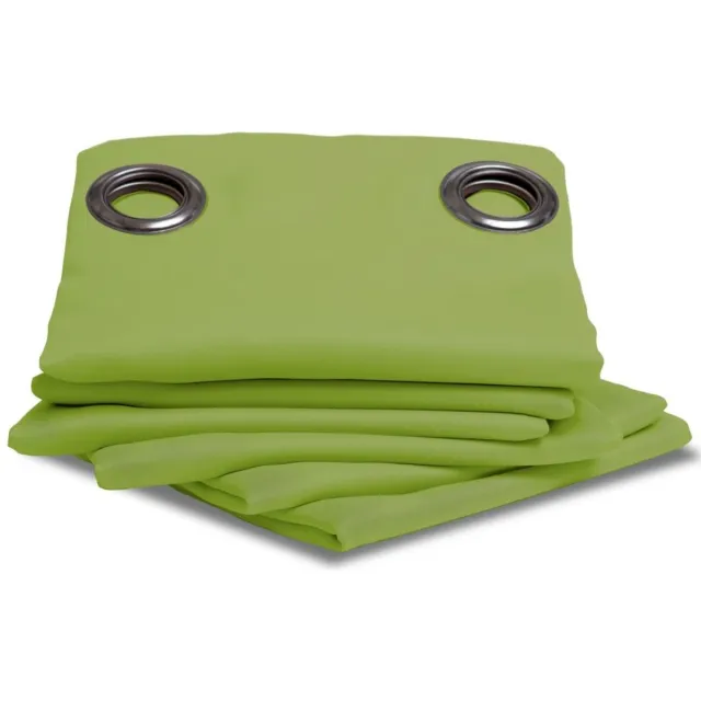 Moondream ThermActiv® 2in1 Winter+Zomer Thermisch Gordijn | Anti-Koude en Anti-Warmte Isolatie | Verduisterend | Gepatenteerde Technologie | EU-fabricaat | Oogjes | Groen MC566 | 140B x 260L cm