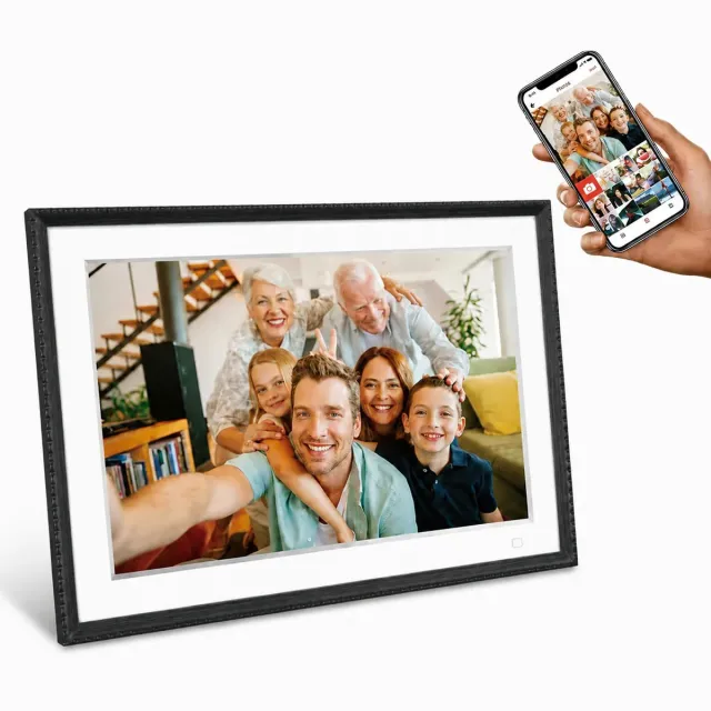 Bene-L Benel Frameo Digitale Fotolijst HF-109T Zwart 10.1 Inch met FrameGlow zwart, wit