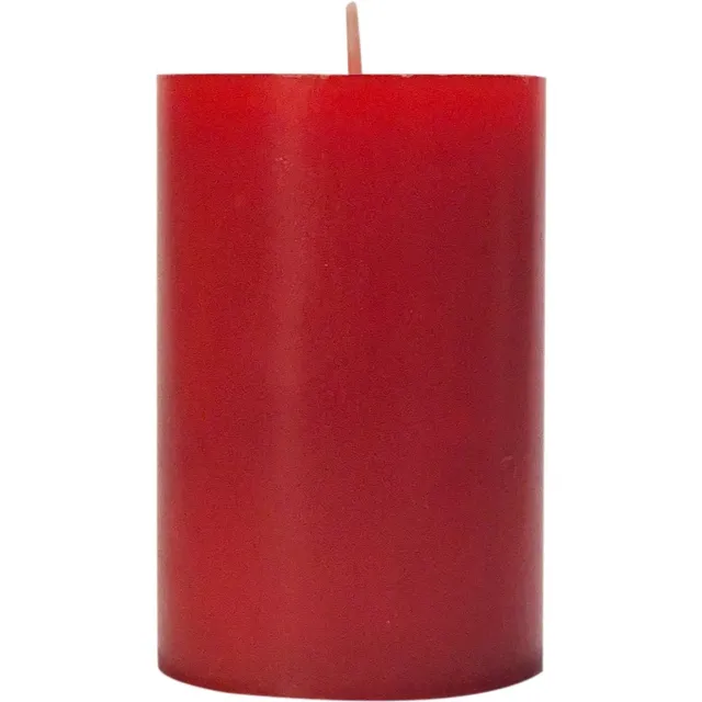 Wenzel Trend Safe Candle stompkaars robijnrood Ø 70 mm, hoogte 180 mm
