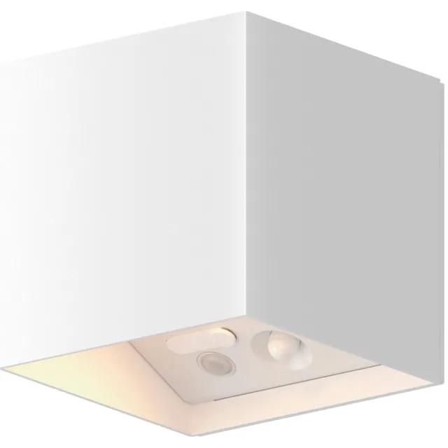 Calex wandlamp buiten Volterra - oplaadbaar Wit
