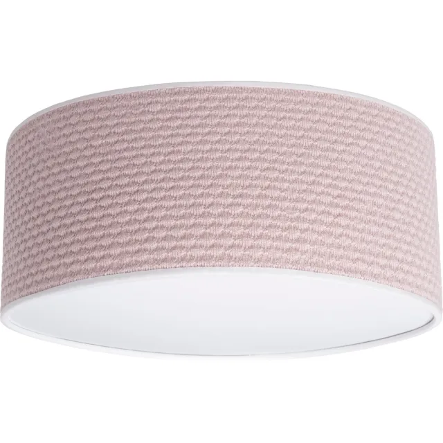 Baby's Only BO Baby's Only - Gebreide Plafondlamp babykamer - Plafonnière Sky - Oud Roze - Ø35 cm - Inclusief pendel - E27 fitting - 13 watt