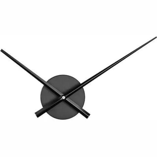 Ynkkvre Minimalistische Wandklok zonder Cijfers – Geruisloos Quartz Mechanisme – Modern Design – Aluminium Wijzers – DIY Muurdecoratie Zwart