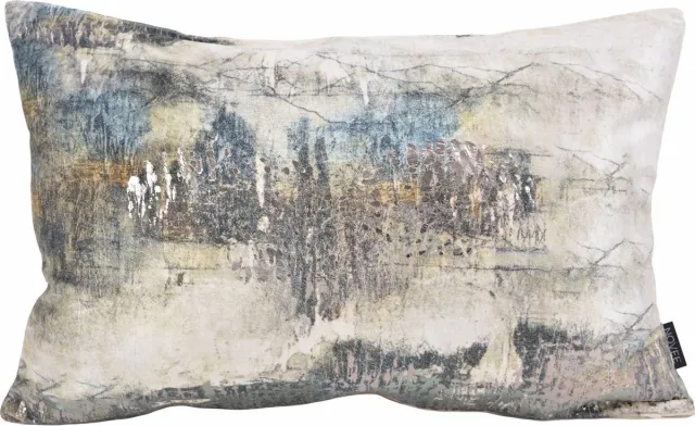 NOVÉE Loué Rush Kussenhoes | Velvet/Viscose | 30 x 50 cm Grijs/Zilver