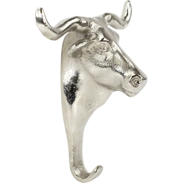 Mars & More haak stier voor 19cm Zilver